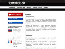 Tablet Screenshot of homofobia.sk